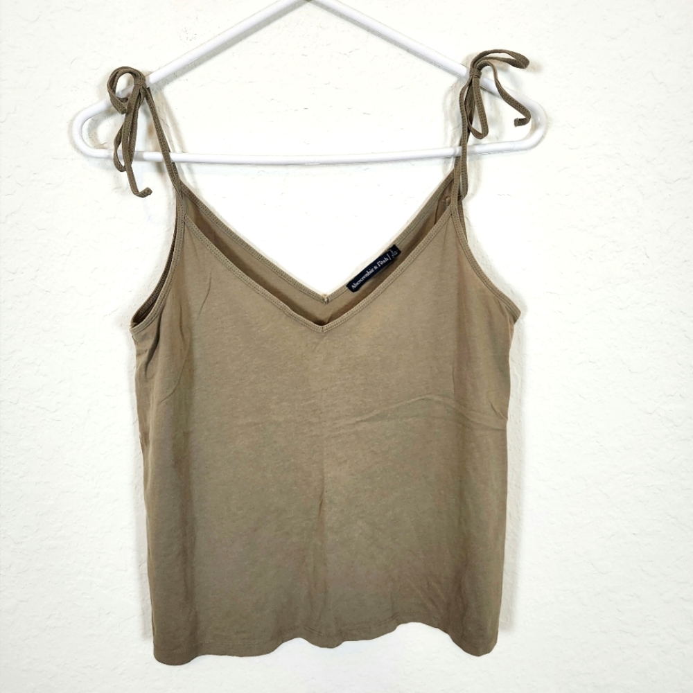 Abercrombie & Fitch | Tie Shoulder Tank Top Green Small